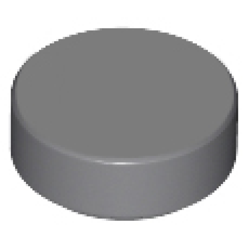 Tegel, Rond 1x1 Dark Bluish Gray